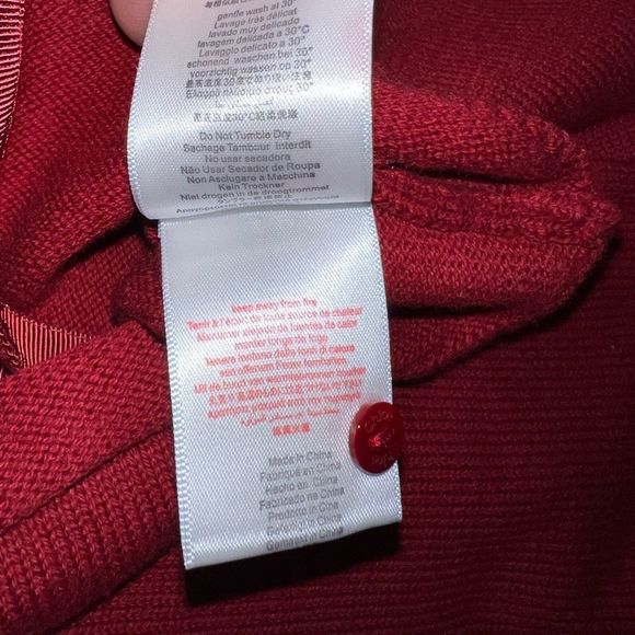 Chloé Red Button Down Cardigan - Picture 10 of 10